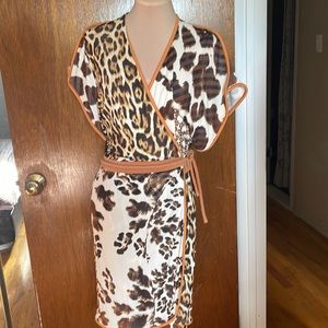 Just Cavalli Animal Print Wrap dress size L